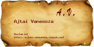 Ajtai Vanessza névjegykártya